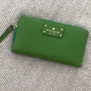 Kate spade wallet in green